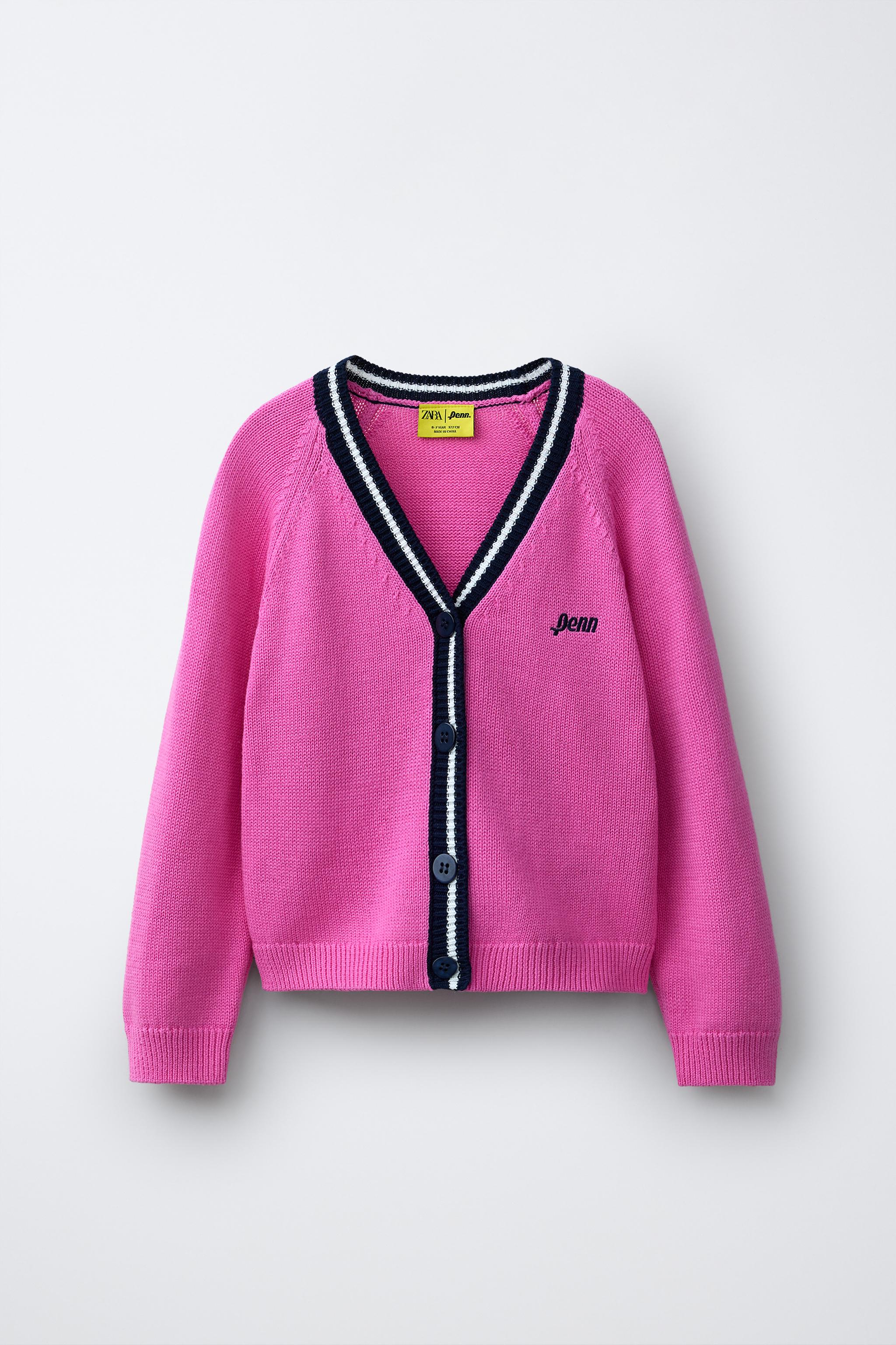 CONTRAST TRIM KNIT CARDIGAN PENN ©